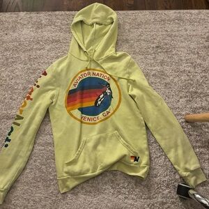 Aviator Nation Men's Yellow Hoodie